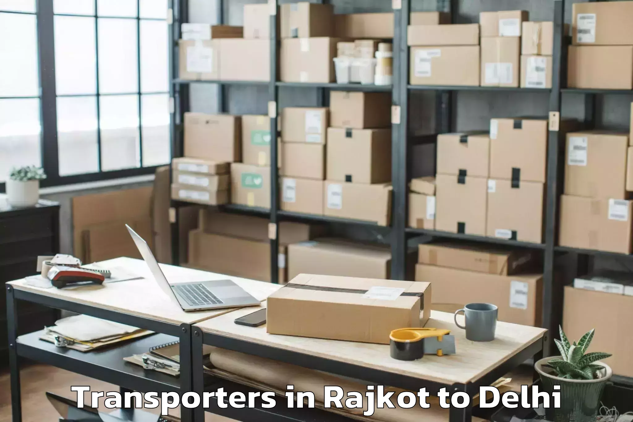 Top Rajkot to Lodhi Road Transporters Available